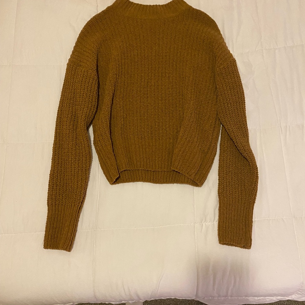 Cozy Brown Knit Sweater